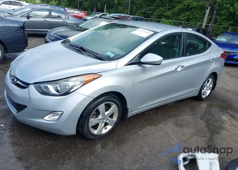 2013 Hyundai Elantra Gls z USA, uszkodzony, nr VIN 5NPDH4AEXDH162125